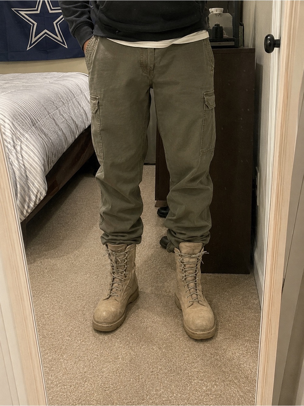Bates Boots Mens Size 11.5 R Beige Suede Gore-Tex Combat Military E30500B